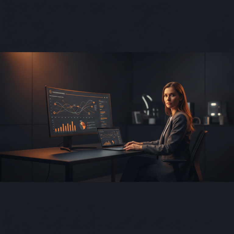 סוכן ביטוח עובד עם יצירת מערכת CRM לפי הזמנה במשרד
